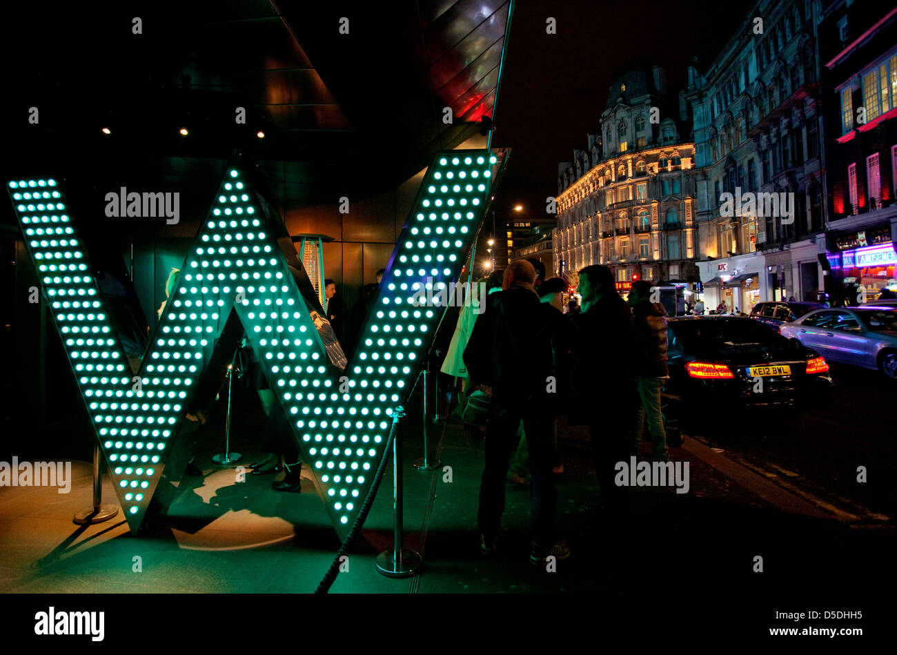 W Hotel, Leicester Square, London Stockfoto