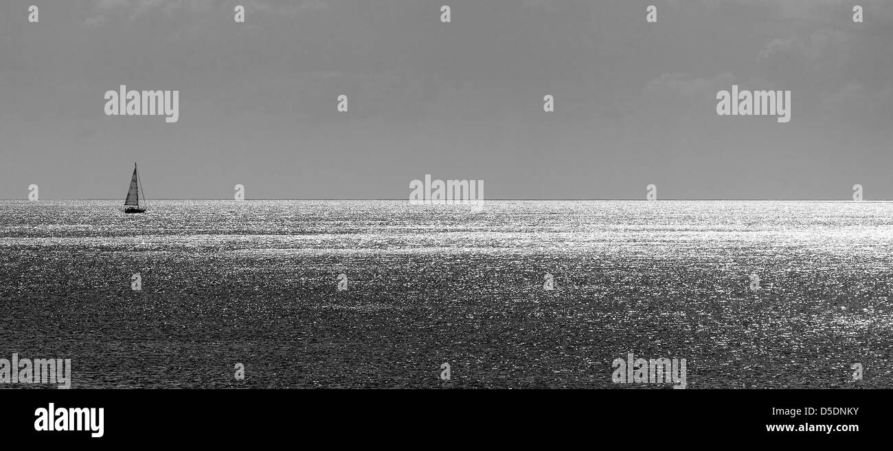 Blick über Falmouth Bay von Burg fahren, Falmouth, Cornwall Stockfoto