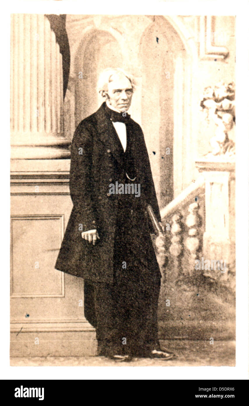 Porträt von Michael Faraday (1791-1867), Chemiker und Physiker Stockfoto