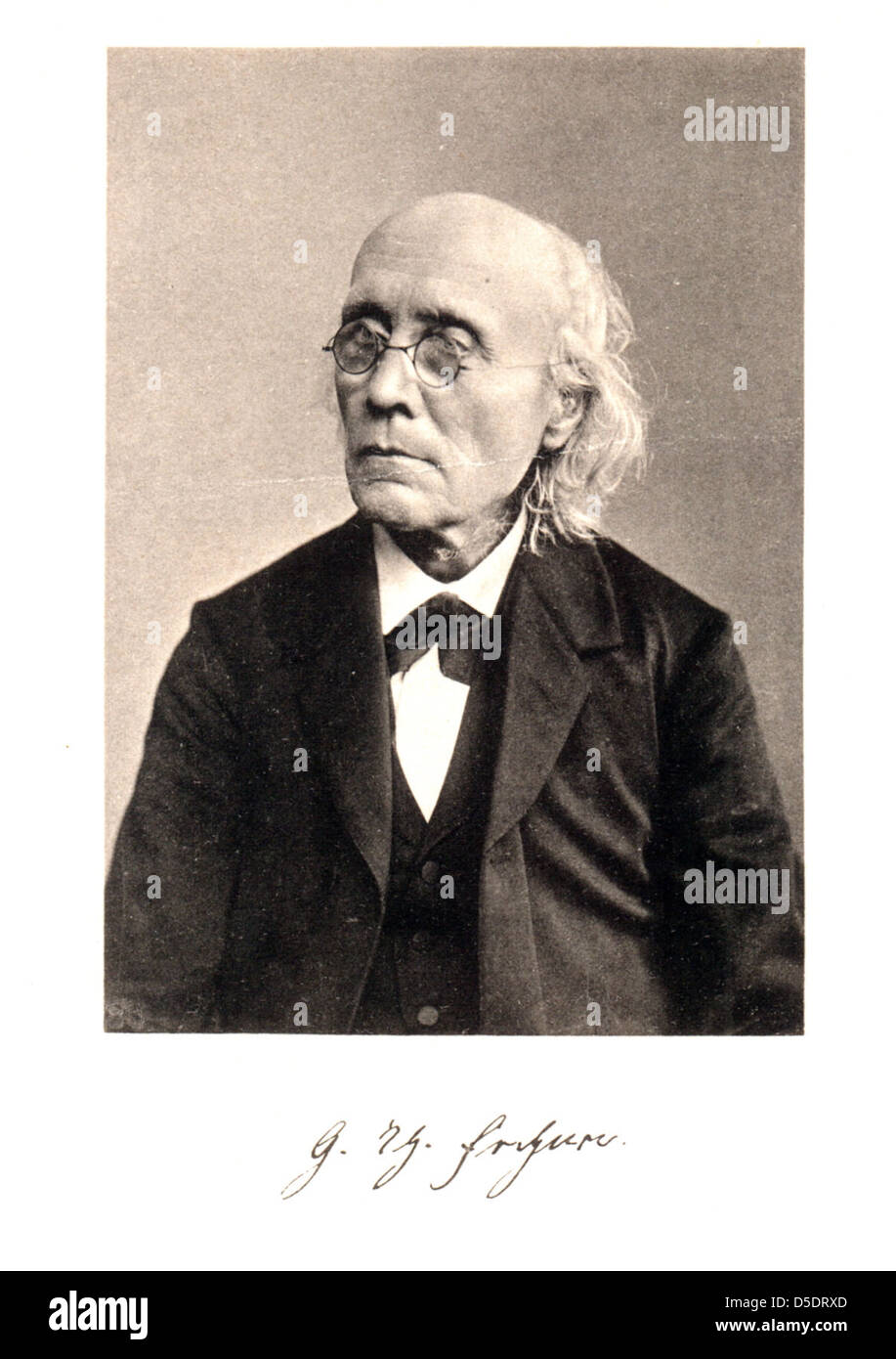 Porträt des Gustav Theodor Fechner (1801-1887), Physiker Stockfoto