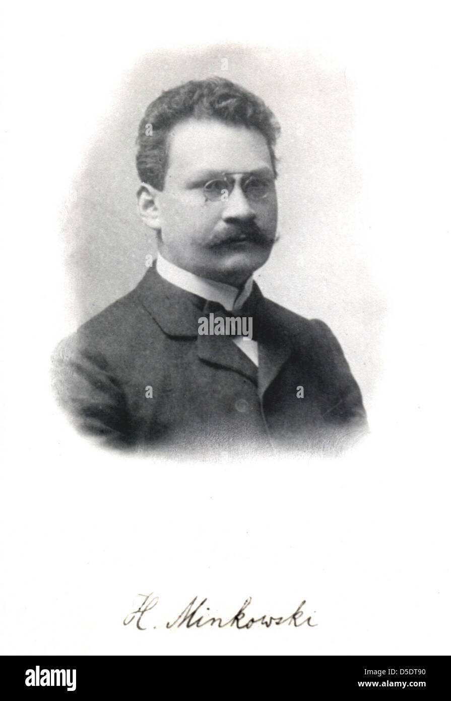 Porträt von Hermann Minkowski (1864-1909), Mathematiker Stockfoto