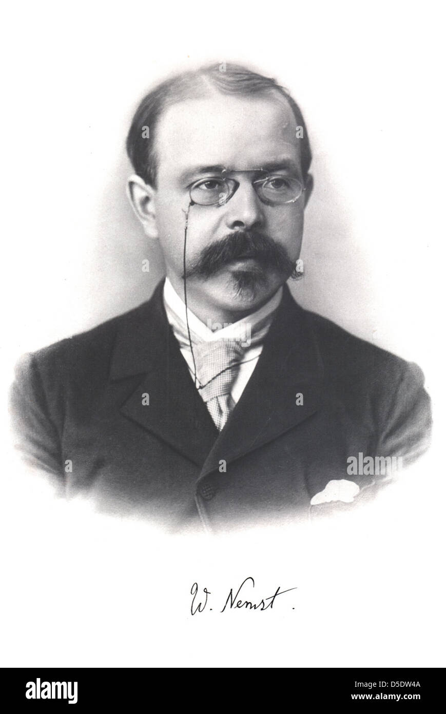 Porträt von Walther Nernst (1864 – 1941), Chemiker Stockfoto