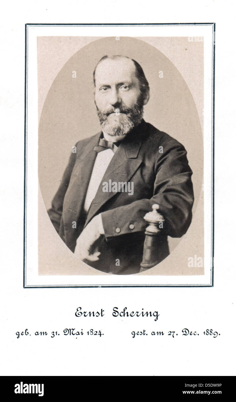 Porträt des Ernst Christian Julius Schering (1824-1889), Mathematiker Stockfoto