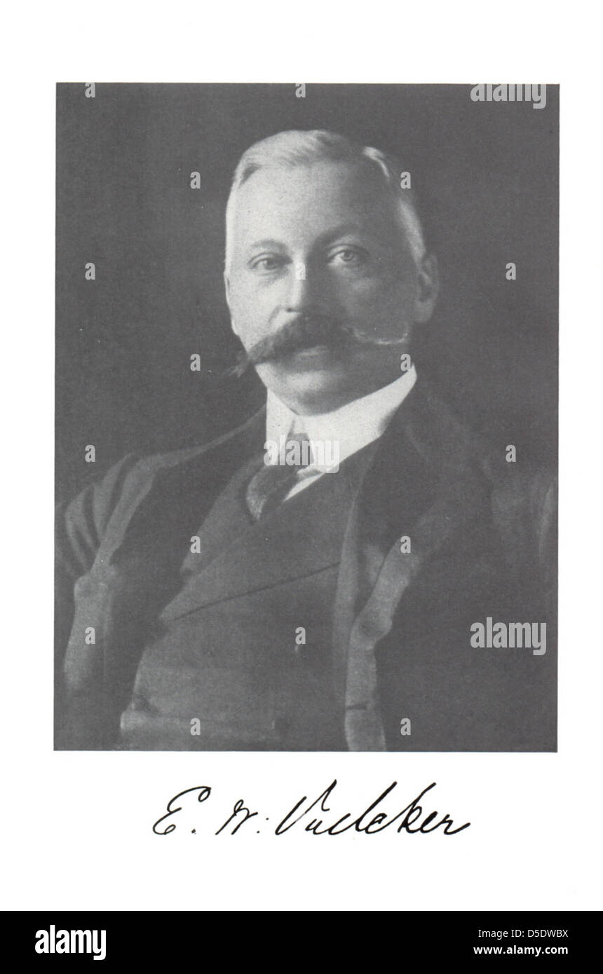 Porträt des Edward William Voelcker (1857-1930), Chemiker Stockfoto