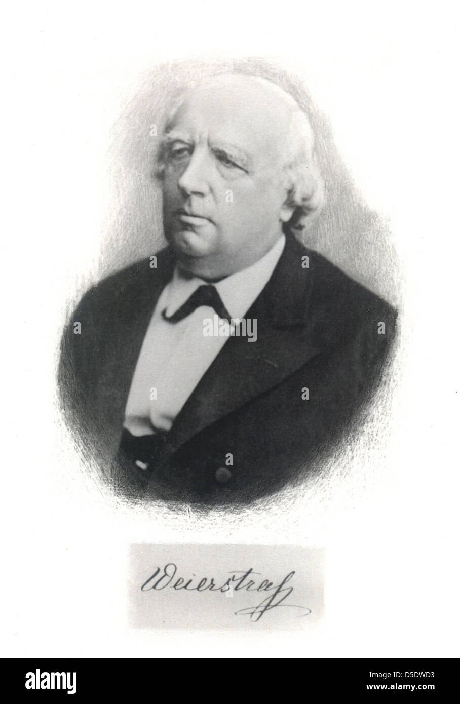 Porträt von Karl Weierstraß (1815-1897), Mathematiker Stockfoto