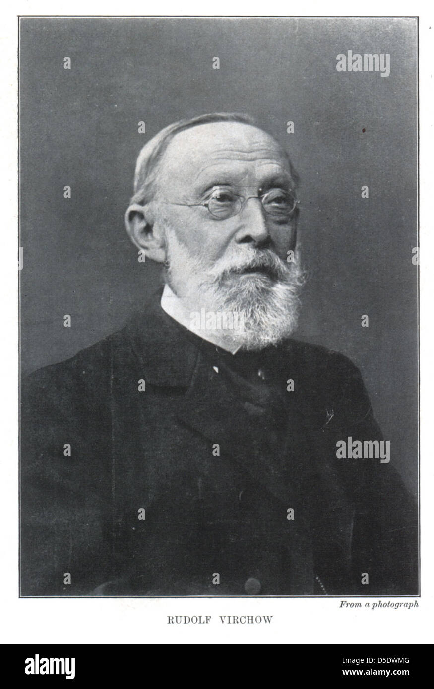 Porträt von Rudolf Ludwig Karl Virchow (1821-1902), Mediziner und Anthropologe Stockfoto