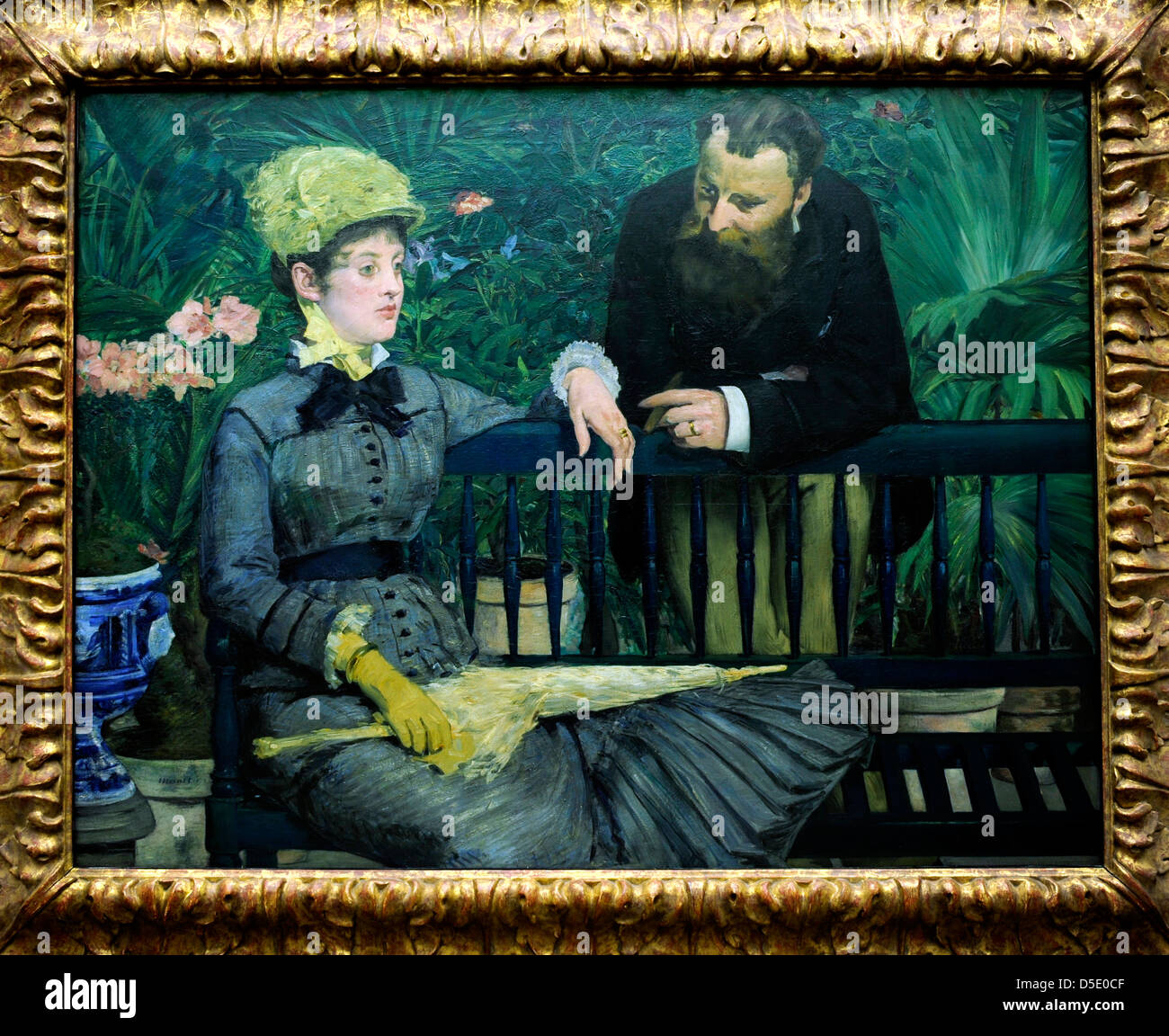 Edouard Manet Im Wintergarten 1879 Alte Nationalgalerie Berlin Stockfotografie Alamy