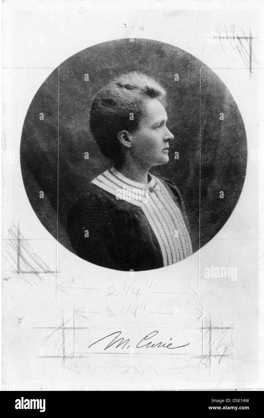 Marie Sklodowska-Curie (1867-1934) Stockfoto