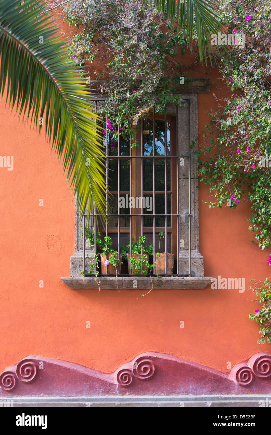 Haus im Kolonialstil, San Miguel de Allende, Mexiko Stockfoto