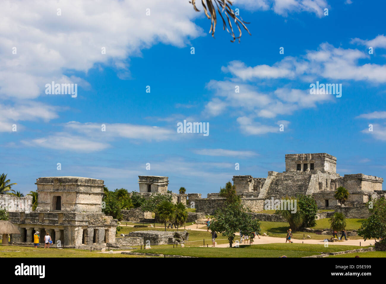 Ruinen von Tulum, Quintana Roo Zustand, Mexiko Stockfoto