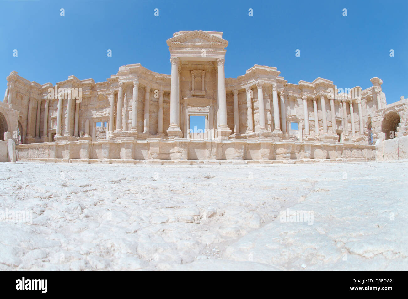 Die Ruinen der antiken Stadt Palmyra, Syrien Stockfoto