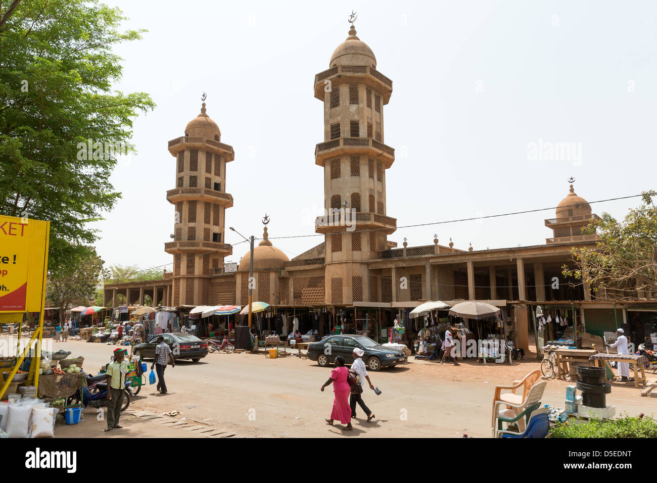 Die große Moschee in Ouagadougou, Burkina Faso, Afrika Stockfoto