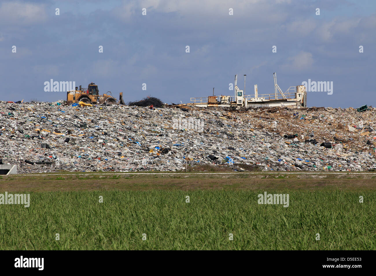 einer festen Abfall Mülldeponie in Florida in den USA Stockfoto