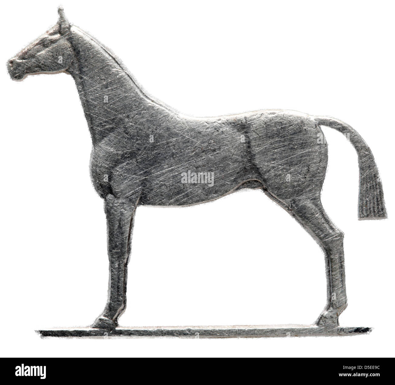 Pferd von 20 Cent Münze, Irland, 1994, auf weißem Hintergrund Stockfoto