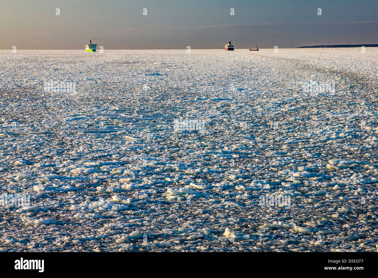 Eiswüste Stockfoto