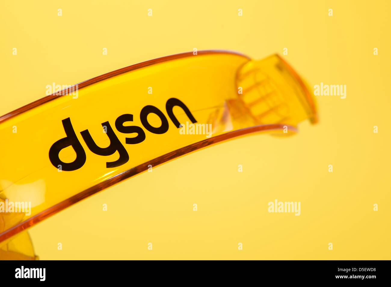 Dyson-Logo hautnah Stockfoto