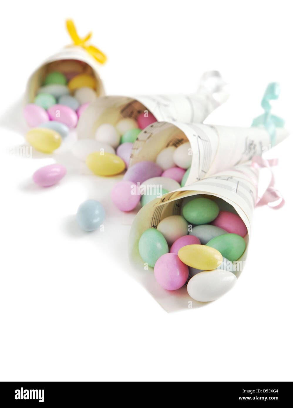 Jordanien Mandeln Bonbons in Papierecke Stockfoto