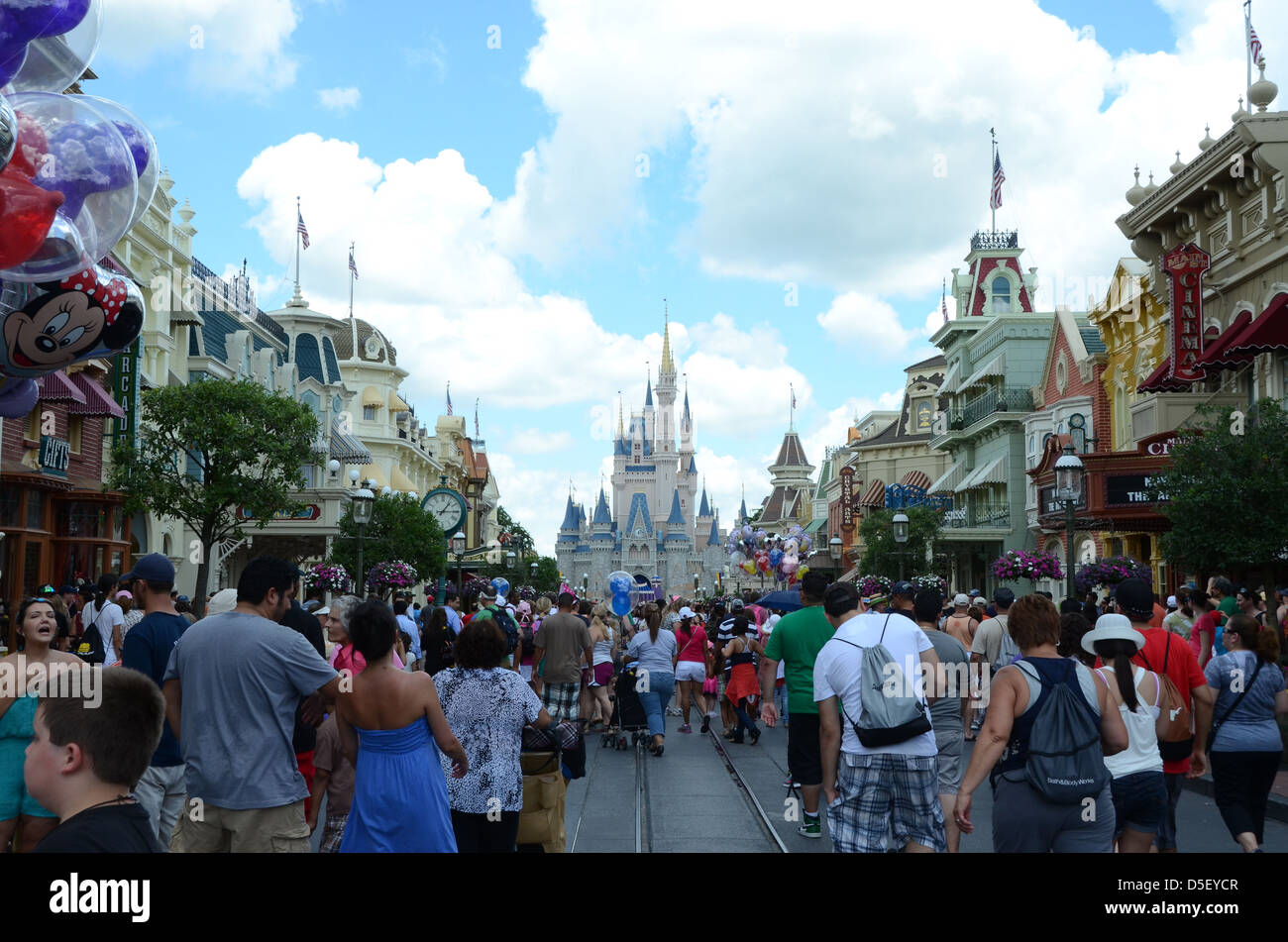 Cinderella Schloss, Magic Kingdom, Walt Disney World Resort, Orlando, Florida, USA Stockfoto