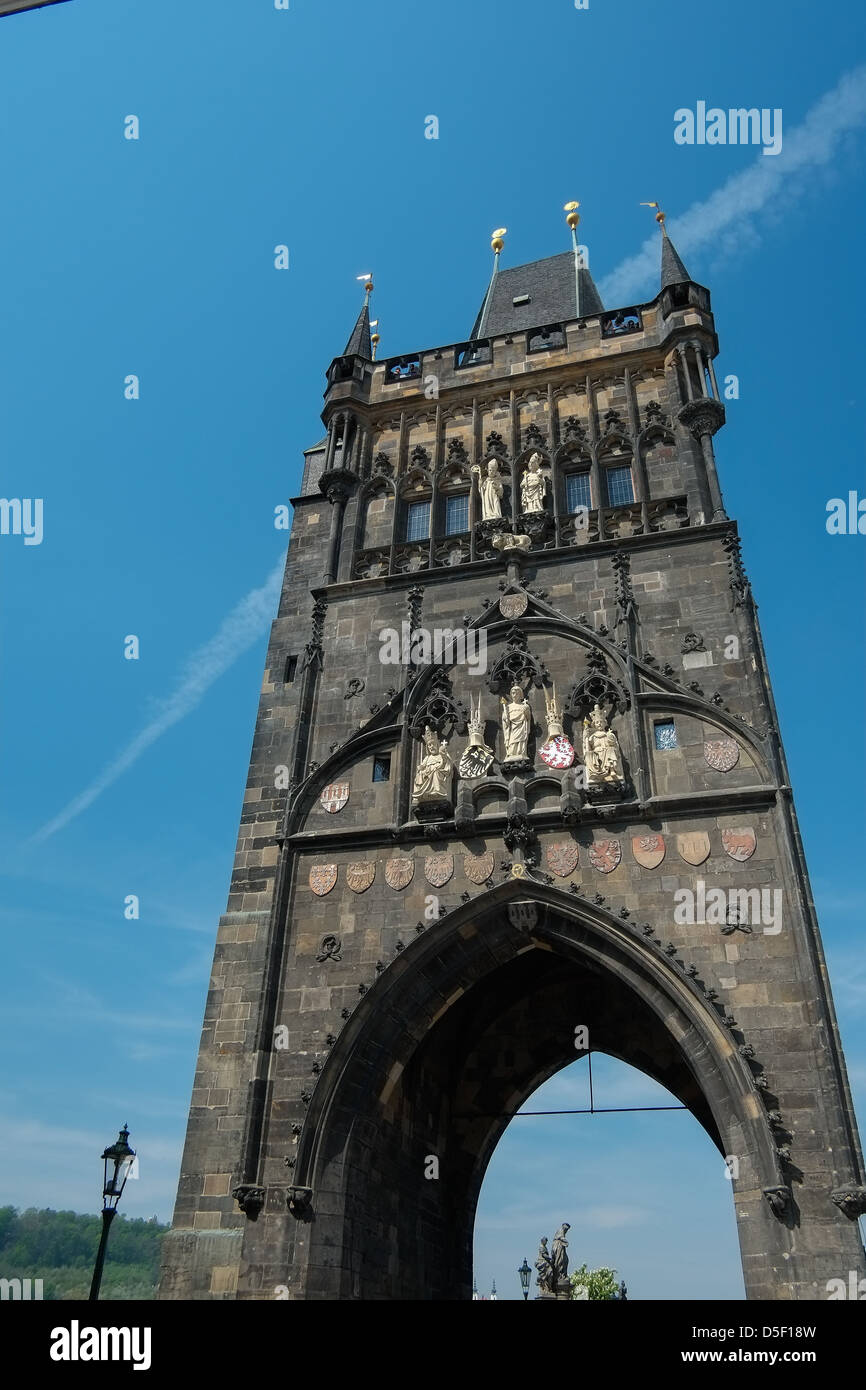 Pulverturm in Prag Stockfoto