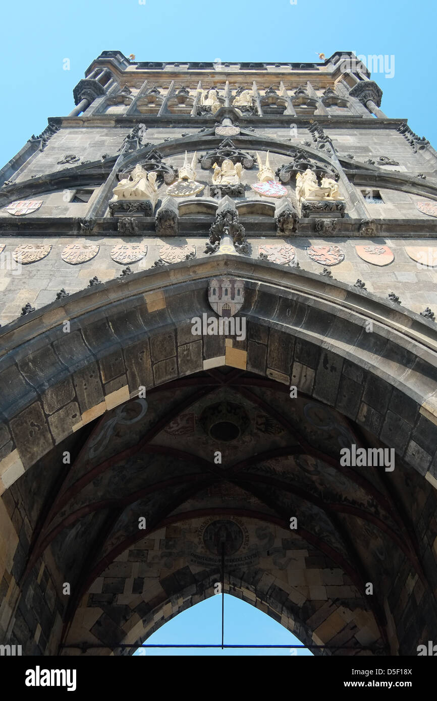 Pulverturm in Prag Stockfoto