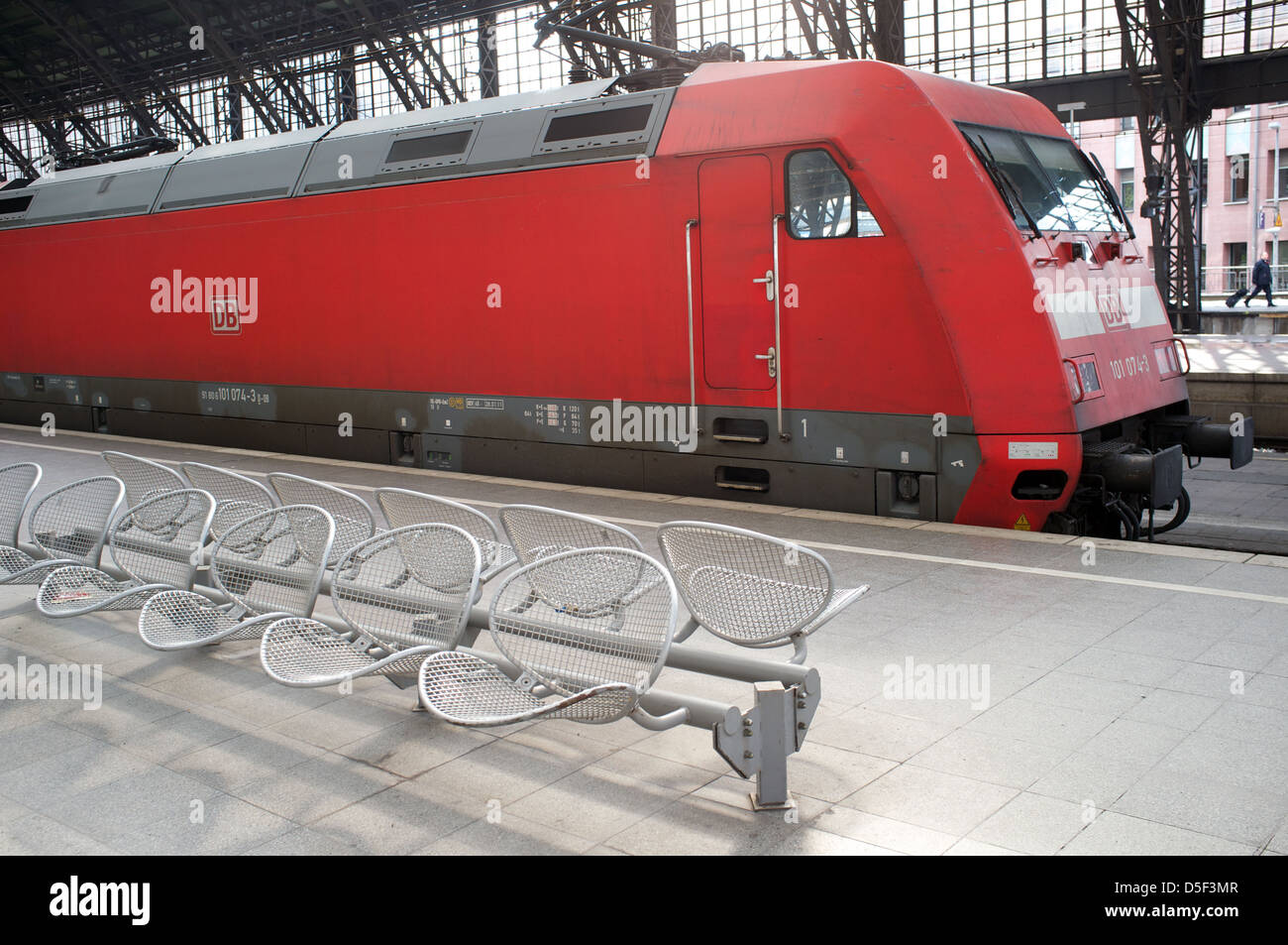 Die Deutsche Bahn Lok Stockfoto