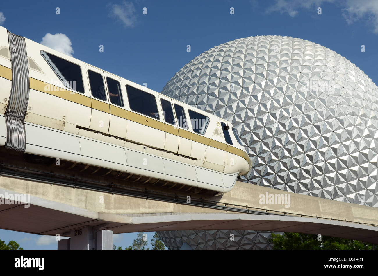 Raumschiff Erde im Walt Disney World Epcot Theme Park Center Orlando Florida Central Stockfoto