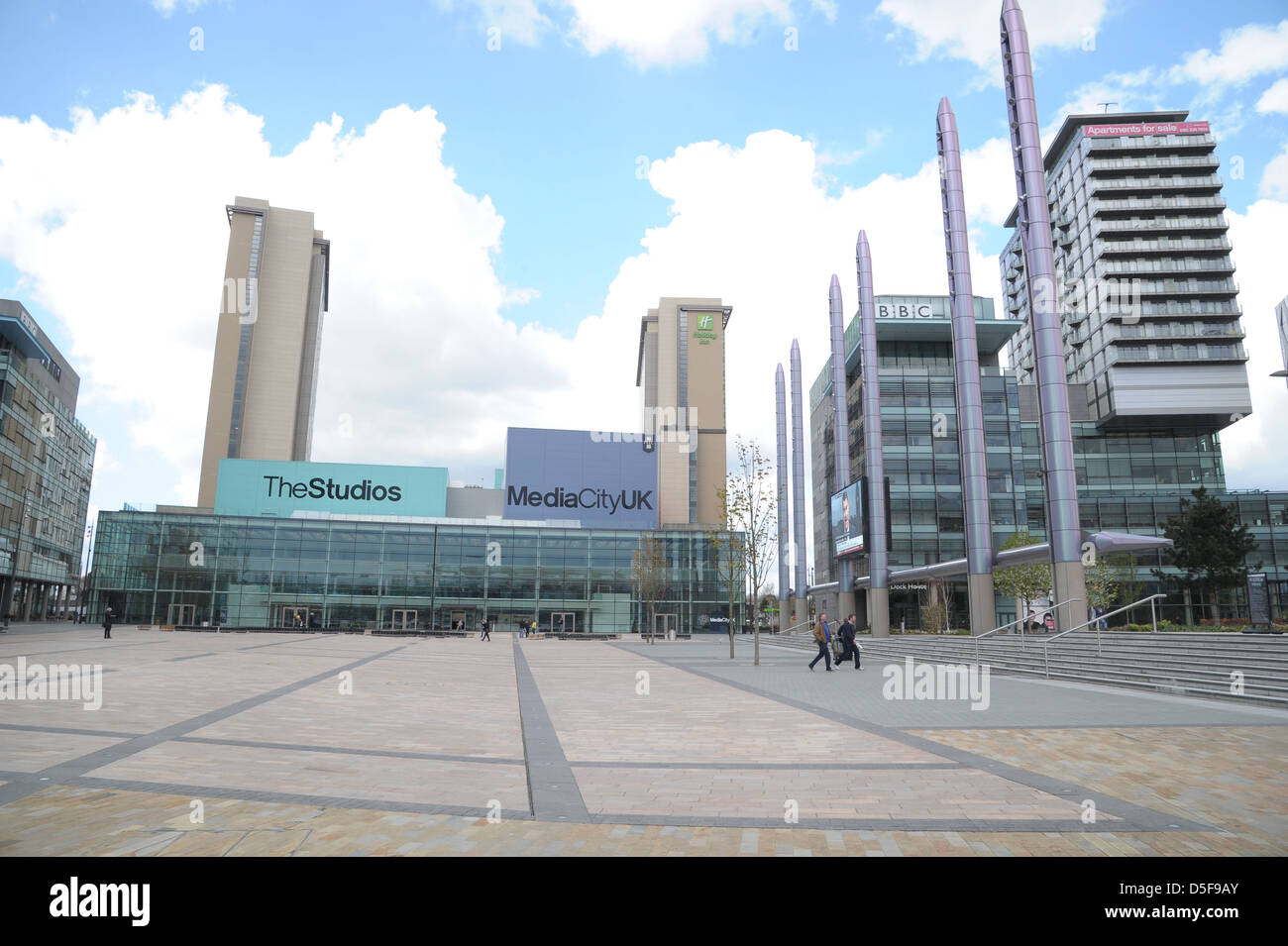 Media City in Salford Quays Heimat der BBC und ITV Granada Stockfoto