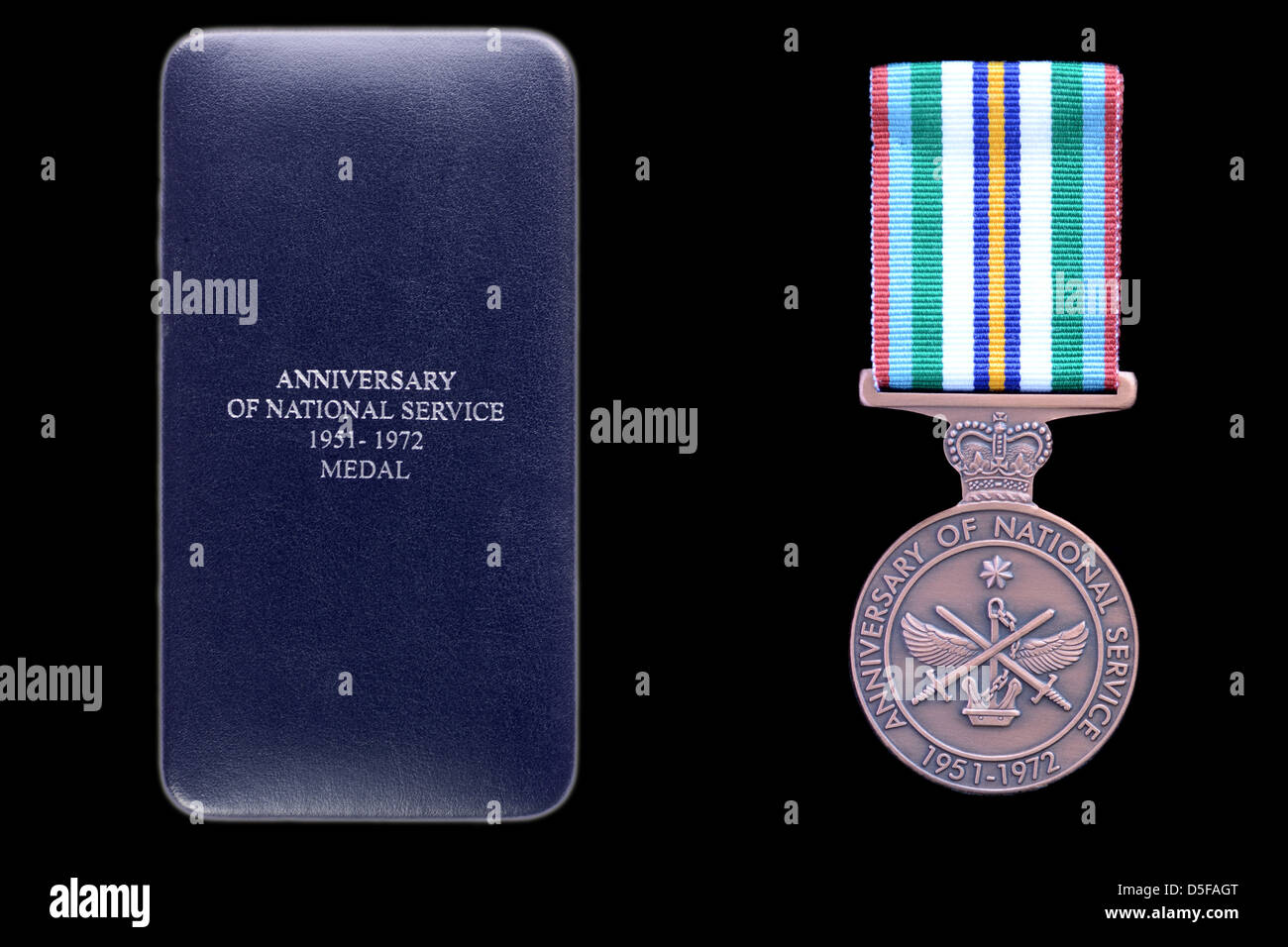 Jahrestag der Australische nationale Service-Medaille Stockfoto