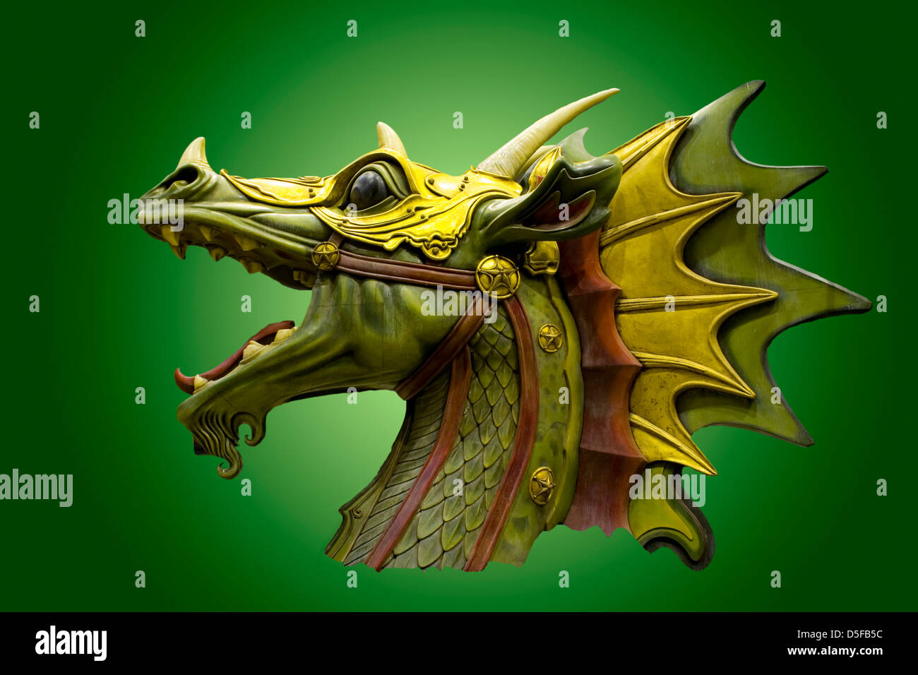 die Figur Kopf vom Schiff in The Voyage of the Dawn Treader verwendet Stockfoto