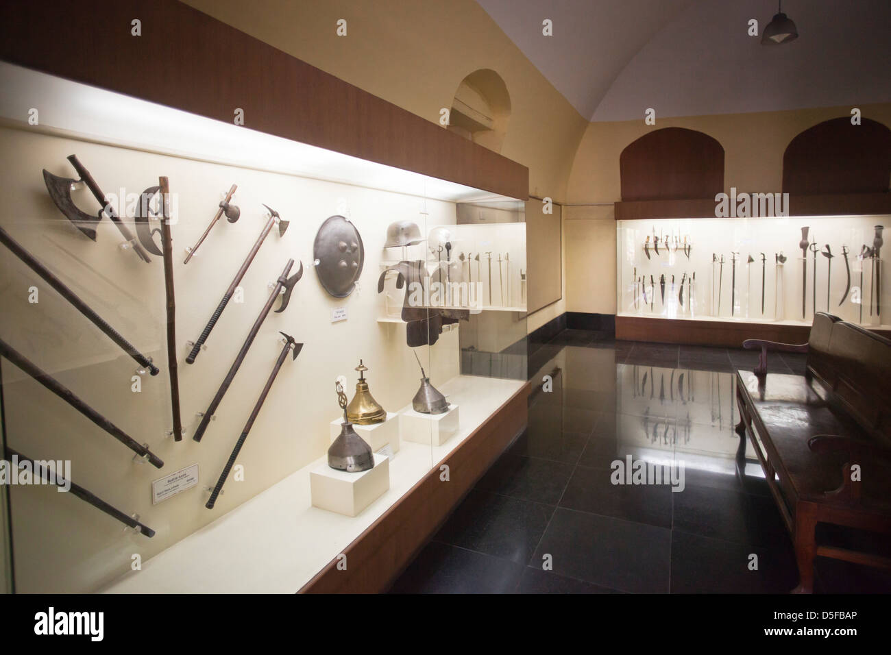 Einrichtung eines Museums Fort Museum, Fort St. George, Chennai, Tamil Nadu, Indien Stockfoto