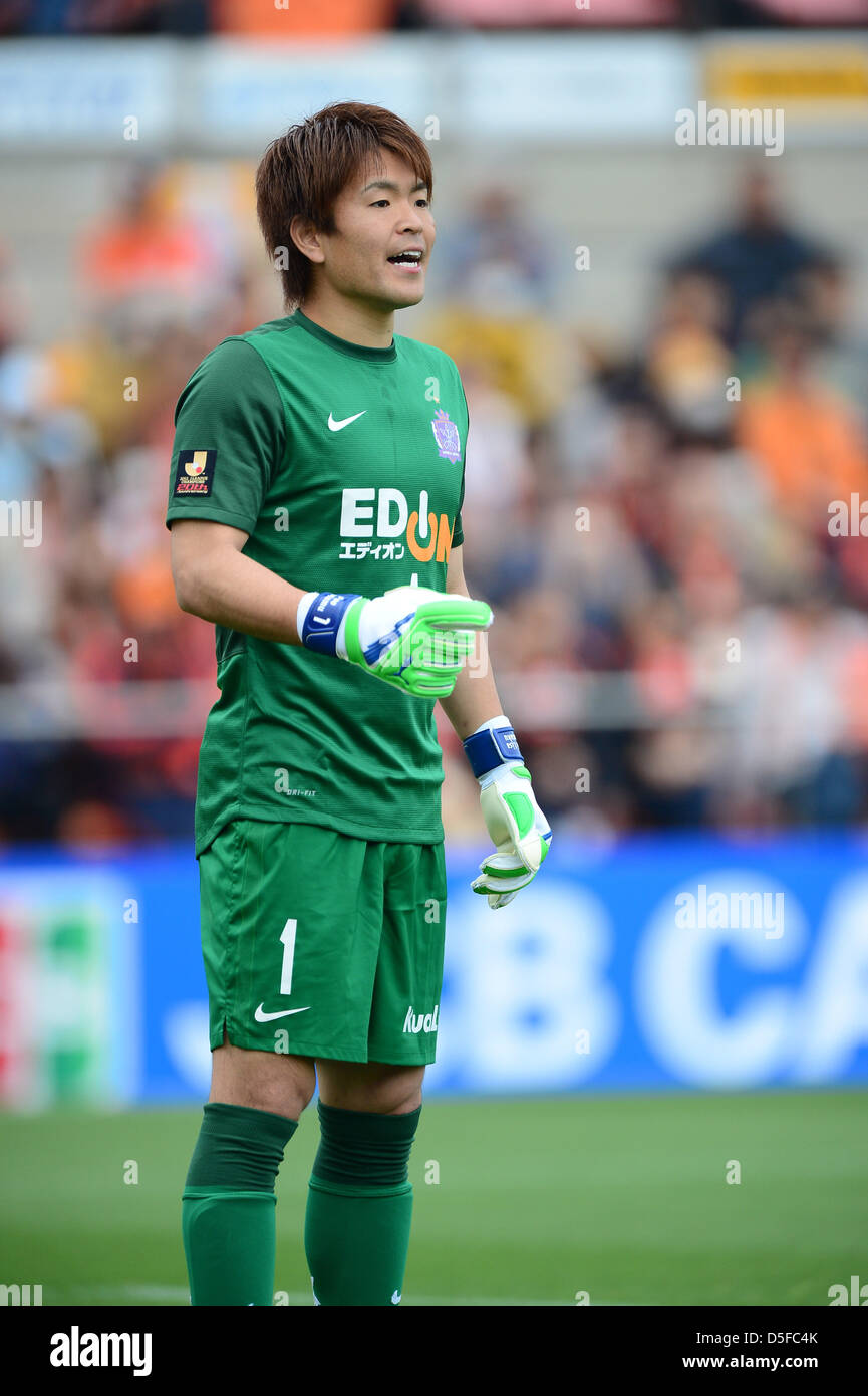 Shusaku Nishikawa (Sanfrecce), 30. März 2013 - Fußball / Fußball: 2013 J.League Division 1 Spiel zwischen Shimizu S-Pulse 0-4 Sanfrecce Hiroshima am IAI Stadion Nihondaira in Shizuoka, Japan. (Foto: AFLO) Stockfoto