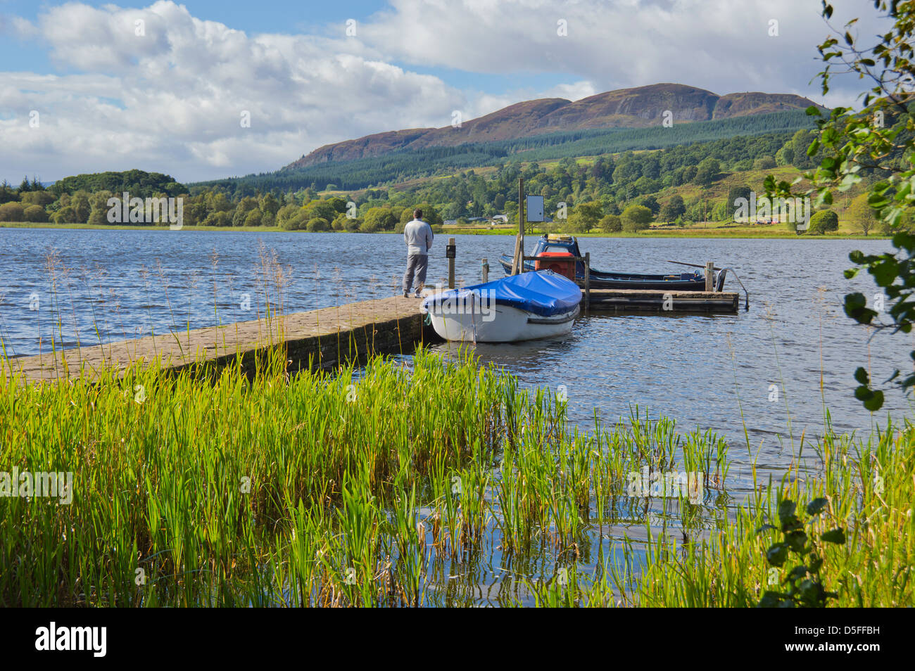 See von Menteith, Trossachs, Scotland, UK Stockfoto