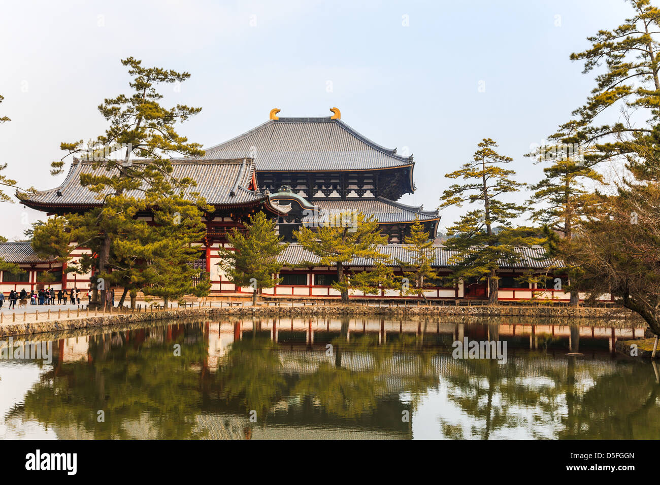 Todaiji Tempel in Nara, japan Stockfoto