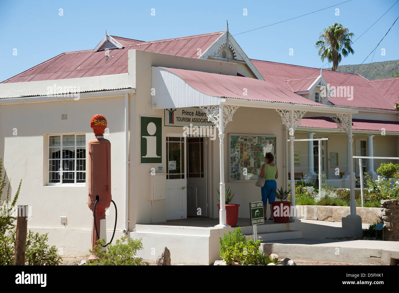 Prinz Albert Tourismusbüro in diesem Karoo Region Stadt Südafrika historischen Städten des südlichen Afrika Stockfoto