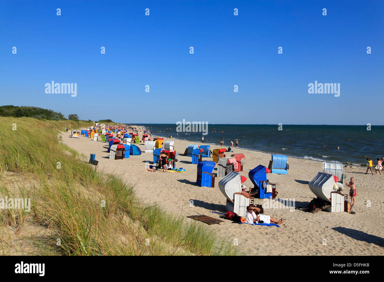 Insel Föhr, Nieblum Strand, Schleswig-Holstein, Deutschland Stockfoto