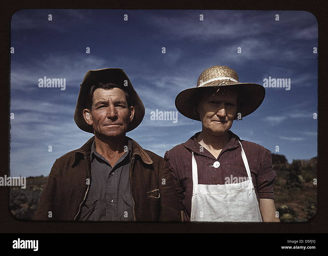 Jim Norris und Frau, Siedler, Pie-Stadt, New-Mexico (LOC) Stockfoto