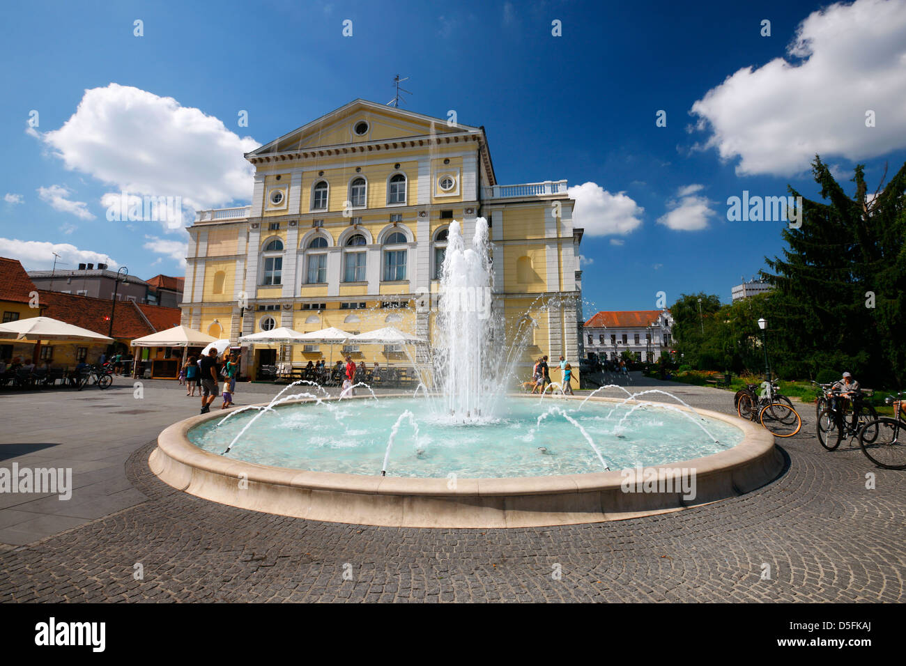 Varazdin - Theater Stockfoto