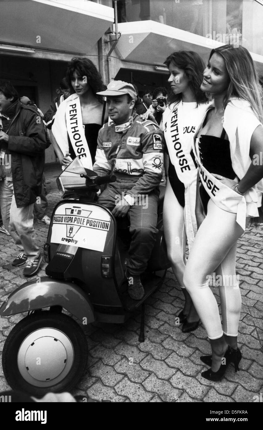 Teo Fabi, Italien, Formel 1, Team Benetton 1986 Stockfoto