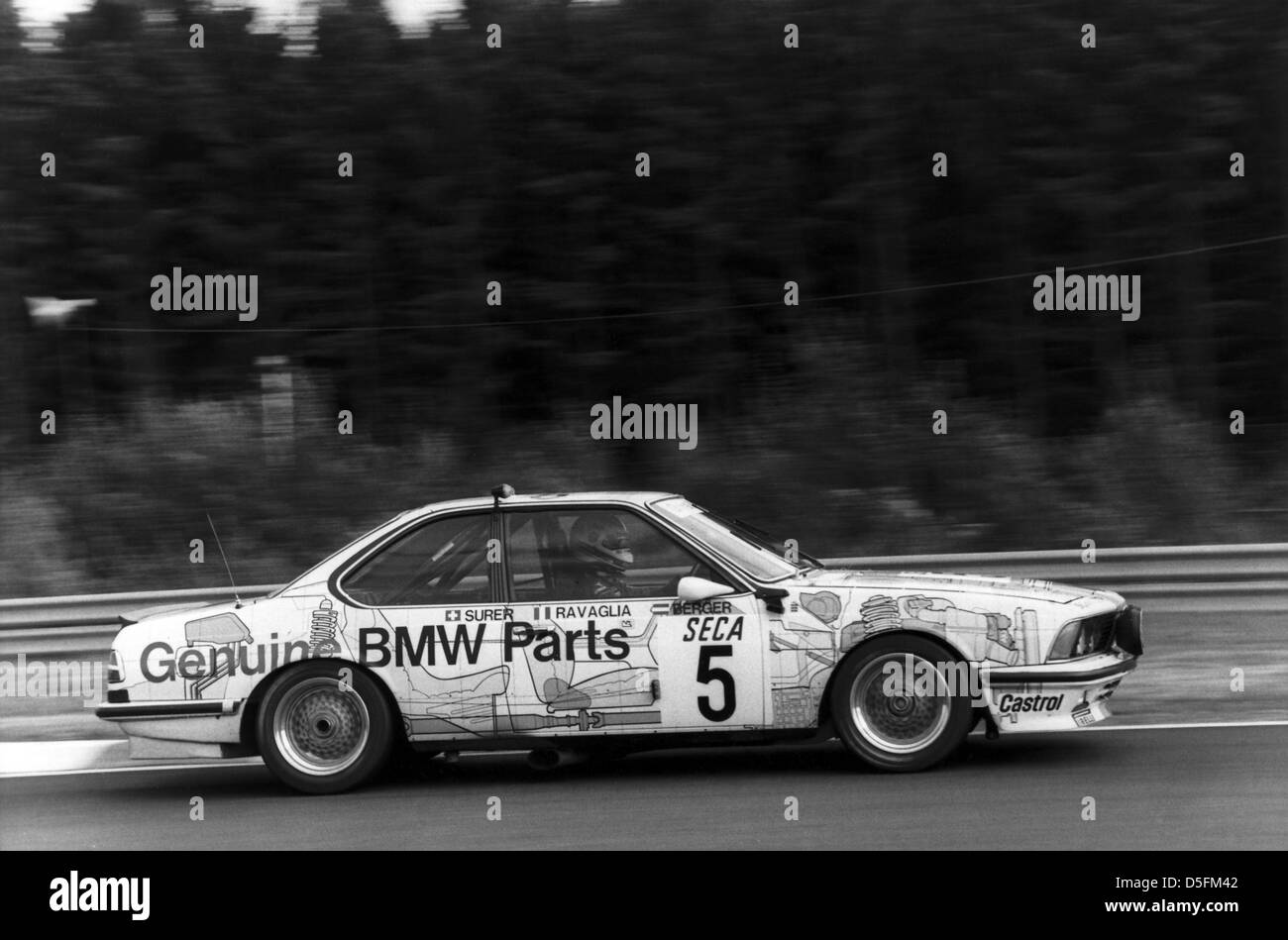 24 Stunden von Spa 1985, Belgien, BMW 635 CSi, Roberto Ravaglia (I) / Gerhard Berger (A) / Marc Surer (CH) Stockfoto