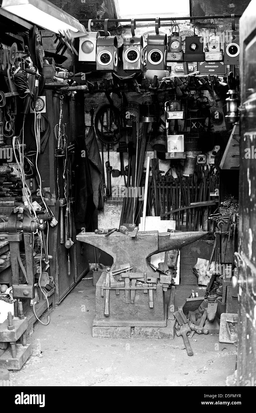 Metallbauer Werkstatt Stockfoto