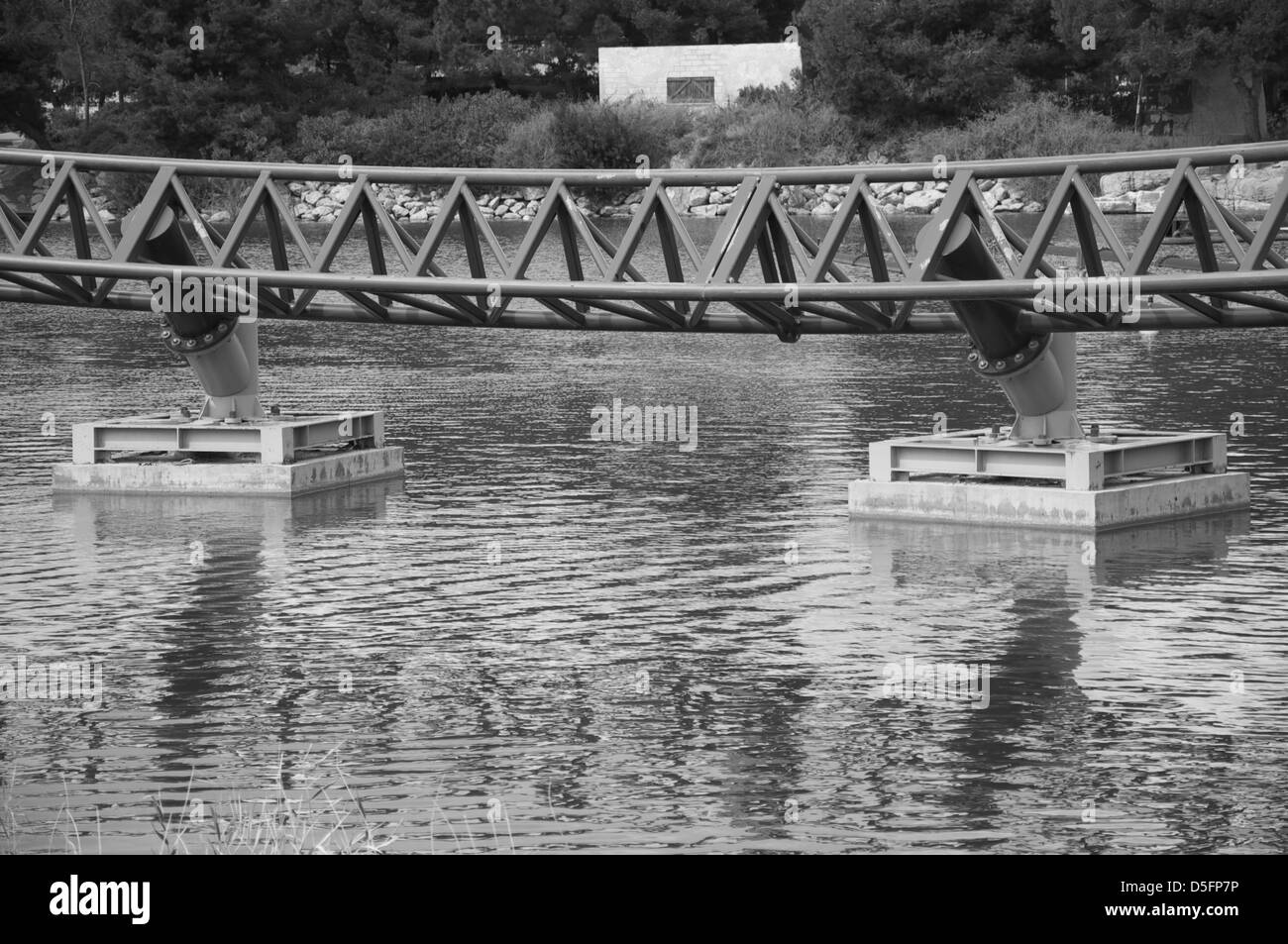 Achterbahn über See Details Stockfoto