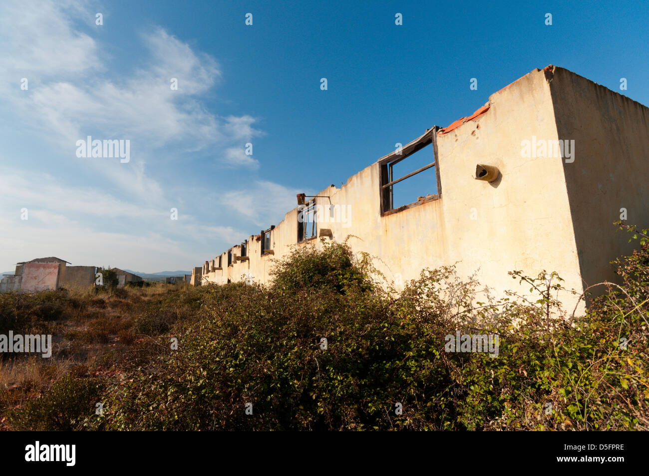 Camp de Rivesaltes zwischen Rivesaltes und Perpignan in Südfrankreich.  SIEHE BESCHREIBUNG FÜR DETAILS. Stockfoto