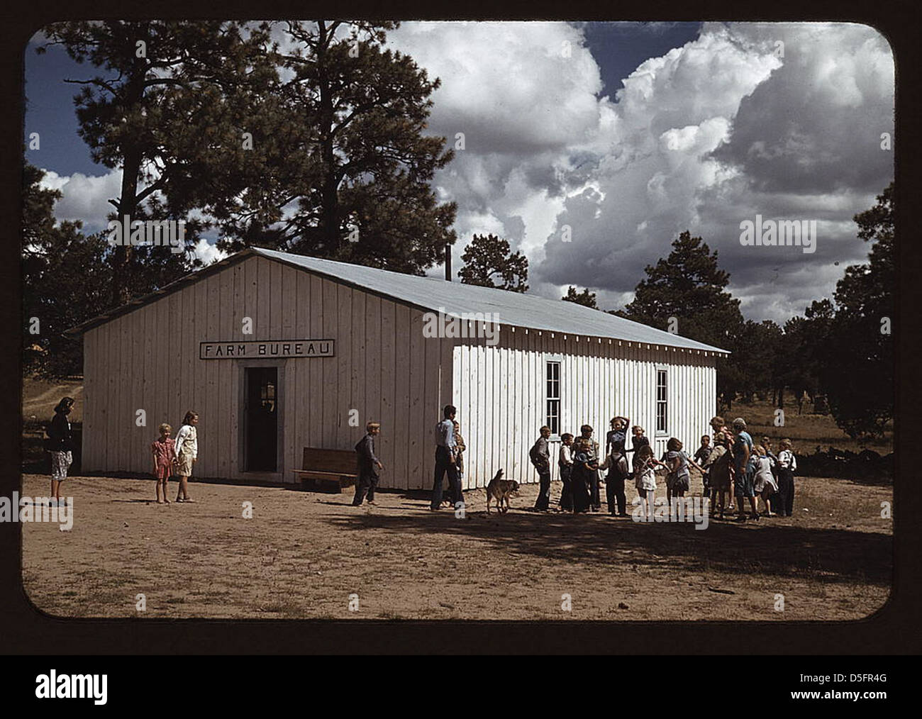 Schule in Pie Town, New Mexico findet auf der Farm Bureau Gebäude (LOC) Stockfoto