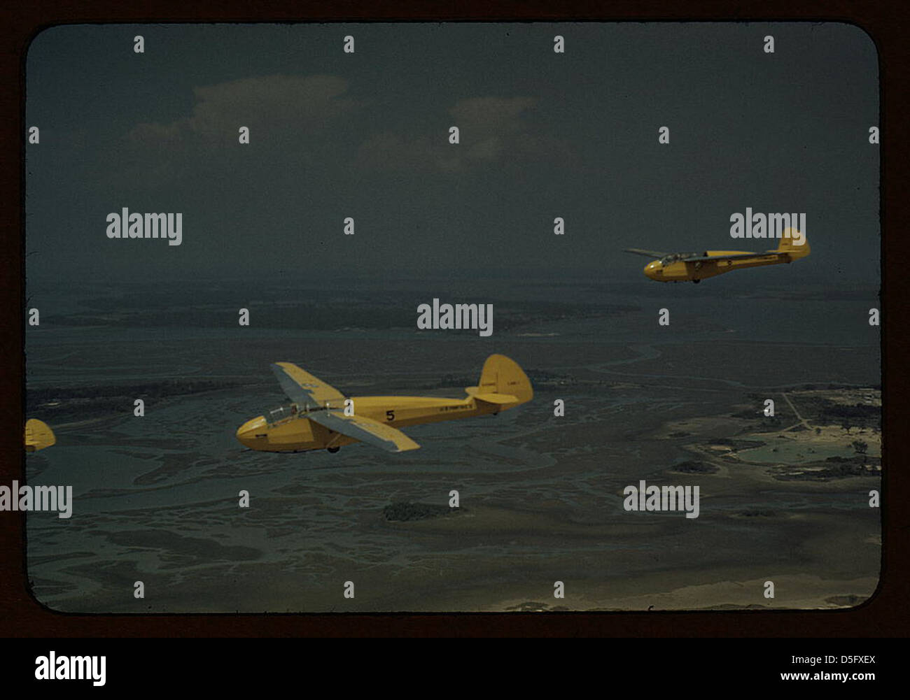 Marine Corps Segelflugzeuge im Flug aus Parris Island, S.C. (LOC) Stockfoto