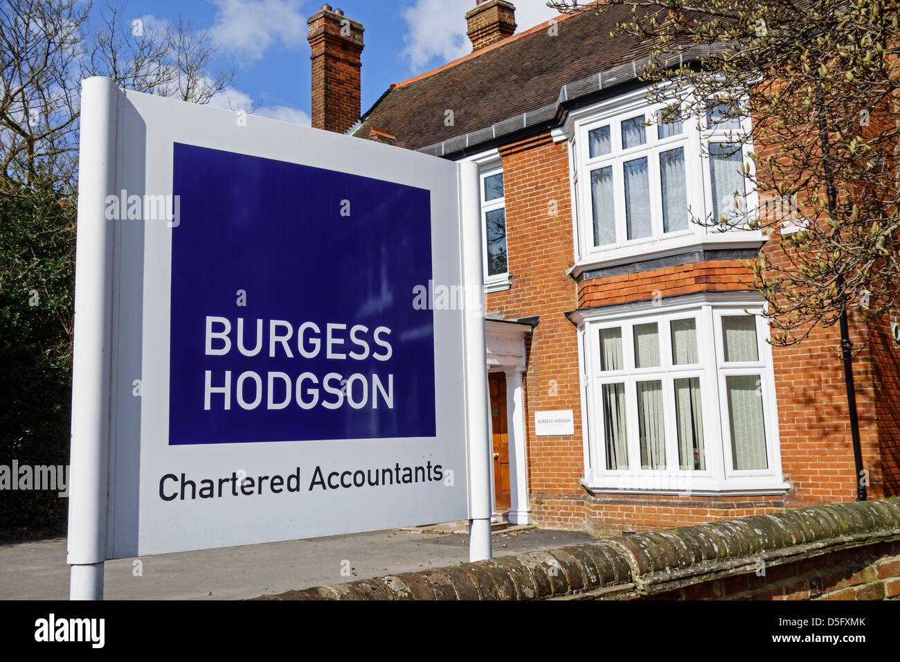 Burgess Hodgson Chartered Accountants Canterbury Stockfoto