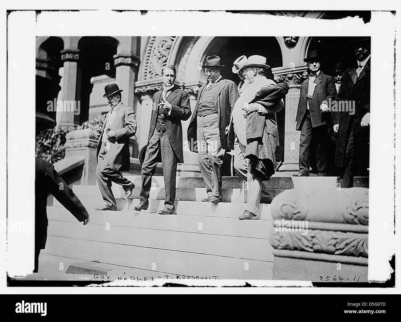 Gov Hadley [und] T.Roosevelt (LOC) Stockfoto