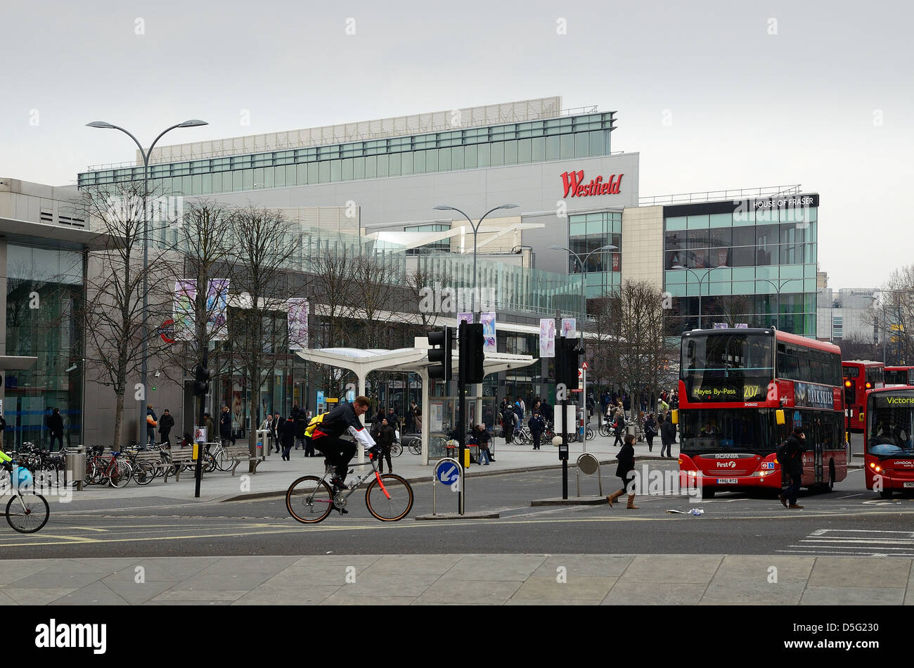 Äußere der Westfield Shopping Centre, Shepherds Bush, London, England, Großbritannien Stockfoto