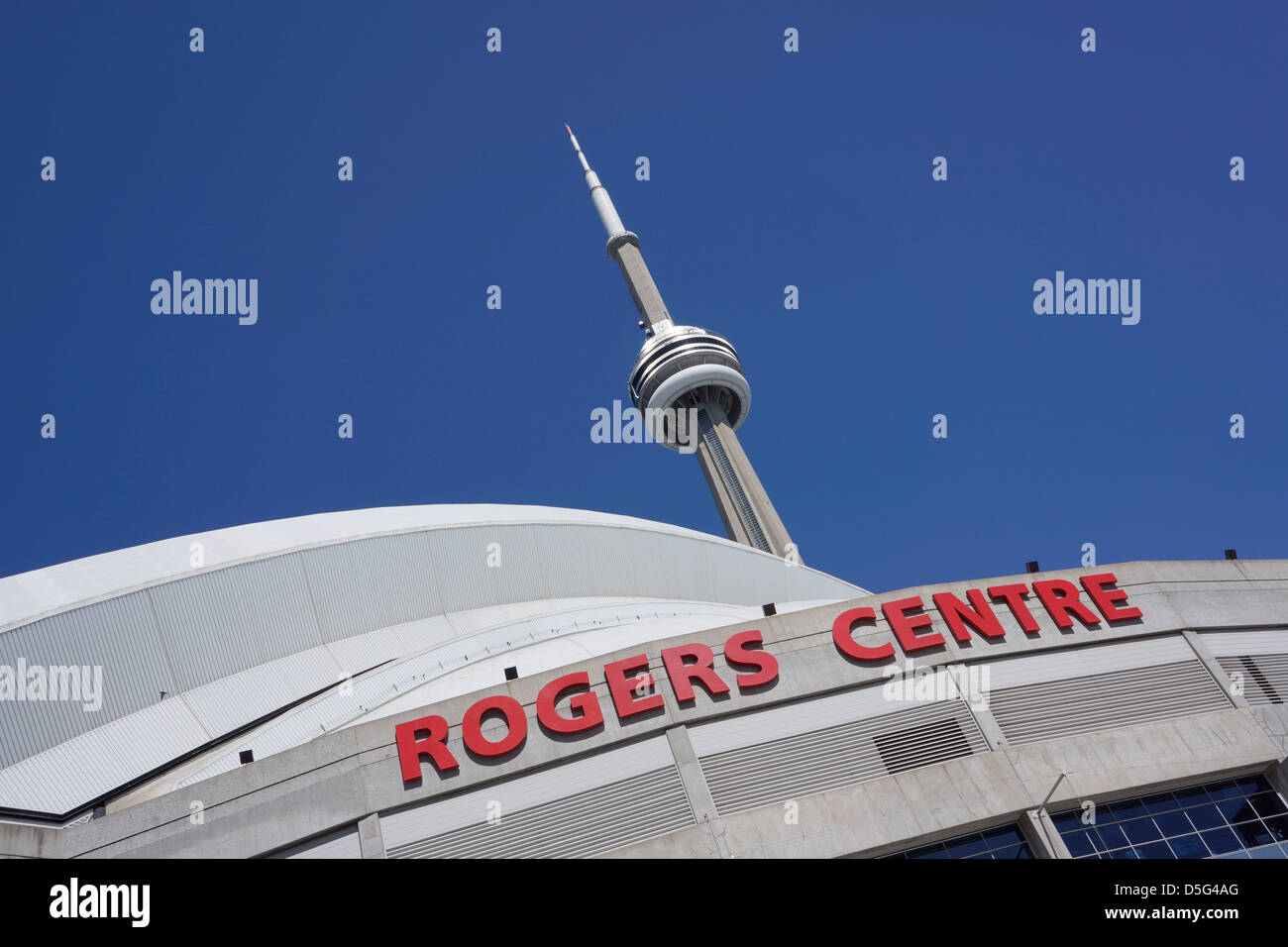 Rogers Centre, CN Tower, Toronto, Kanada Stockfoto