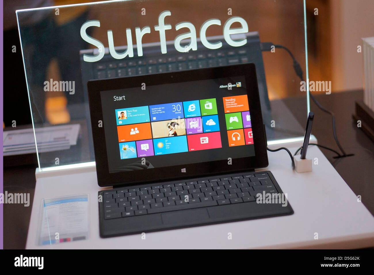 Microsoft Surface Pro Stockfoto