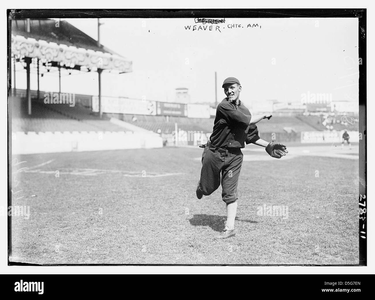 Buck Weaver von den Chicago White Sox während der American League Ära, fotografiert in Bezug auf den berüchtigten Black Sox Skandal. Stockfoto